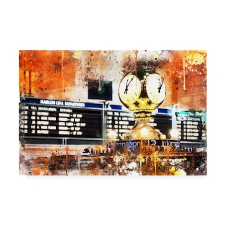 Philippe Hugonnard 'NYC Watercolor Collection - Its Time To Go' Canvas Art,16x24
